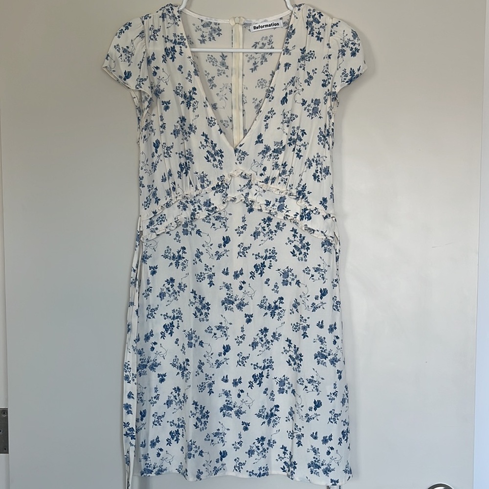 Reformation Janine Dress in Lula 8